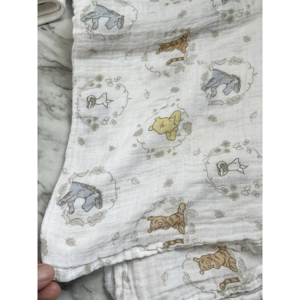 Winnie Pooh Cotton Muslin 1 Dream Blanket Disney Aden + Anais and 2 Swaddles